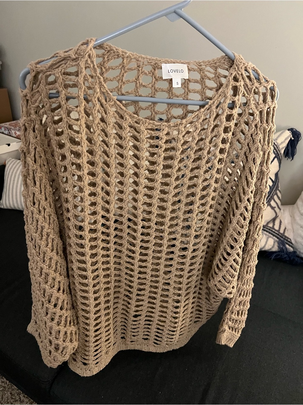NWOT Lovelo Taupe sweater size S